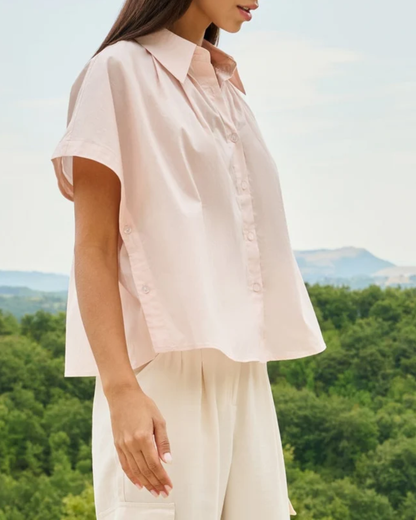 Camicia sleeveless con bottoni