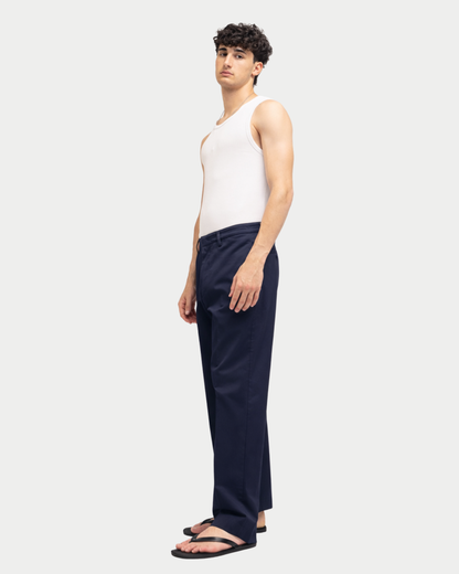 Pantaloni e-motion chino gamba ampia