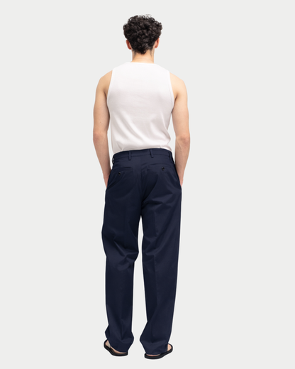 Pantaloni e-motion chino gamba ampia