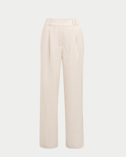 Pantaloni a gamba ampia con pinces
