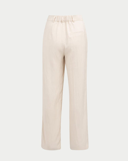 Pantaloni a gamba ampia con pinces