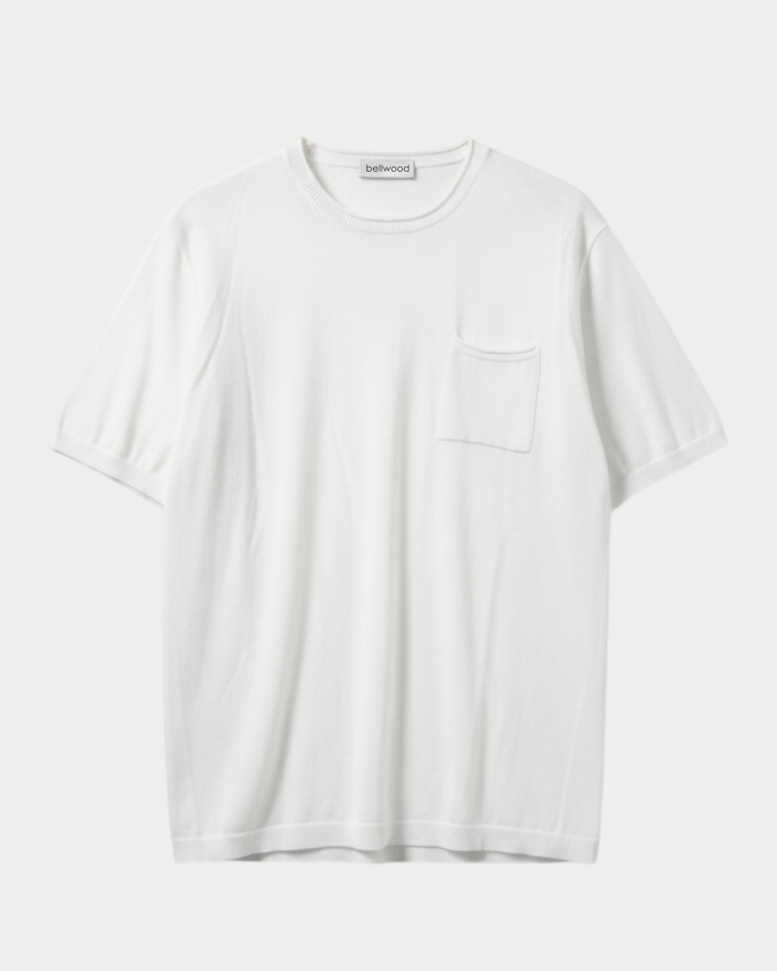 T-shirt in cotone con taschino