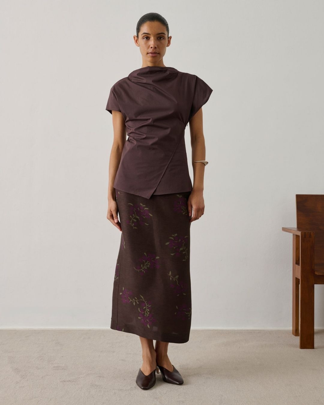 Fedora blouse in organic cotton poplin
