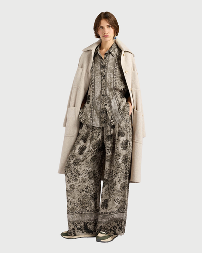 Aspen trousers in jacquard viscose
