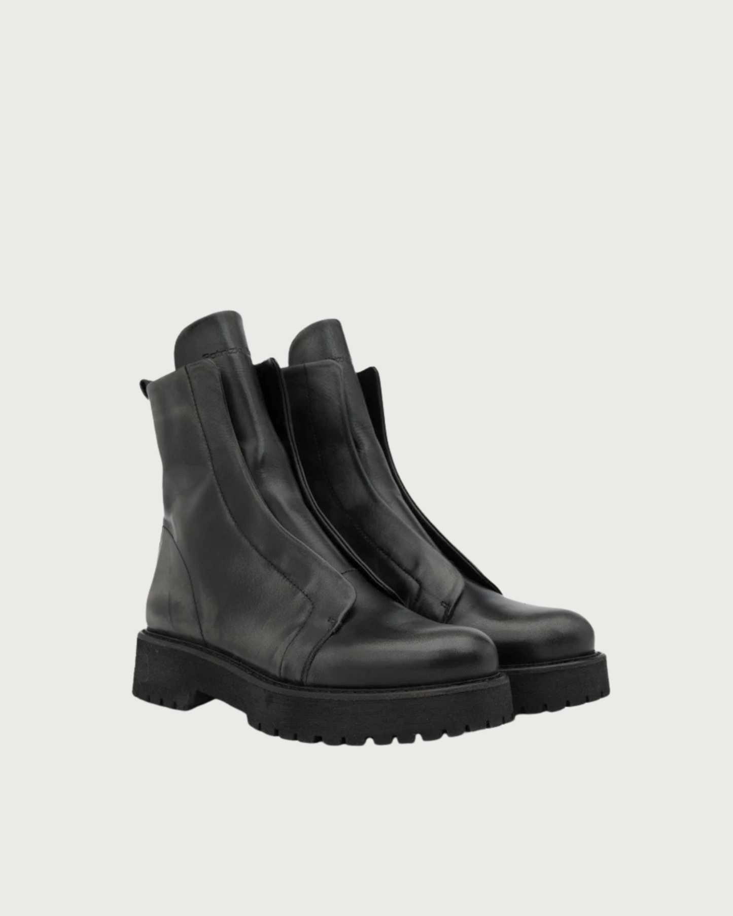 Boots in pelle nera