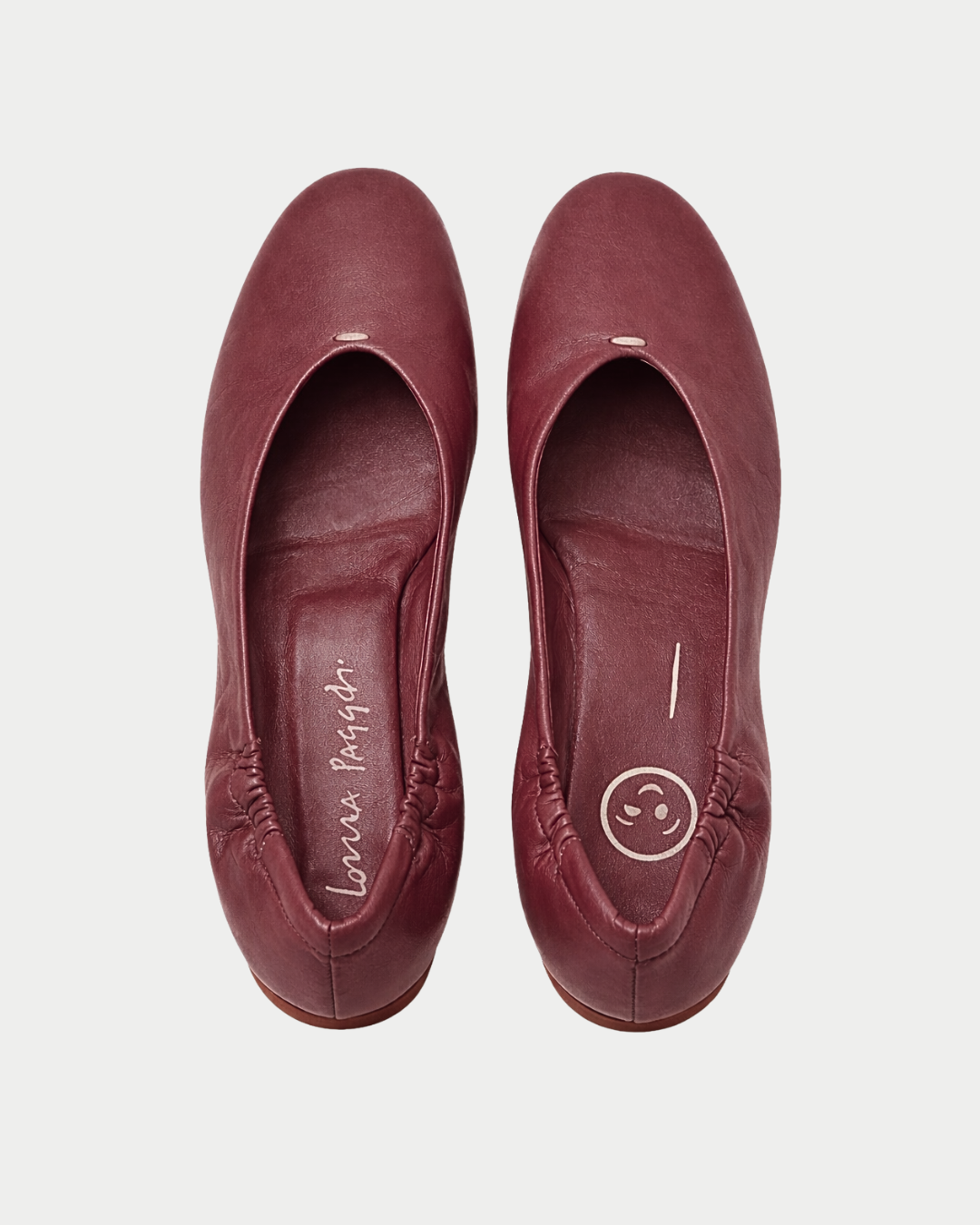 Glove leather ballet flat