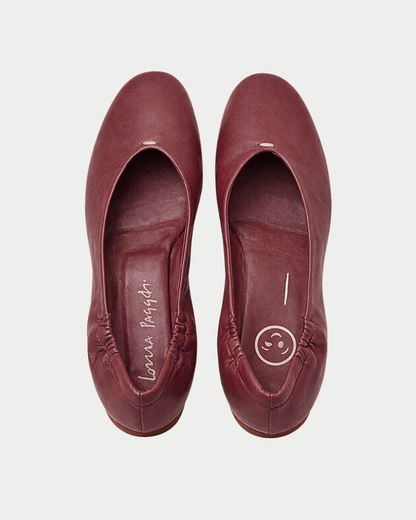 Glove leather ballet flat
