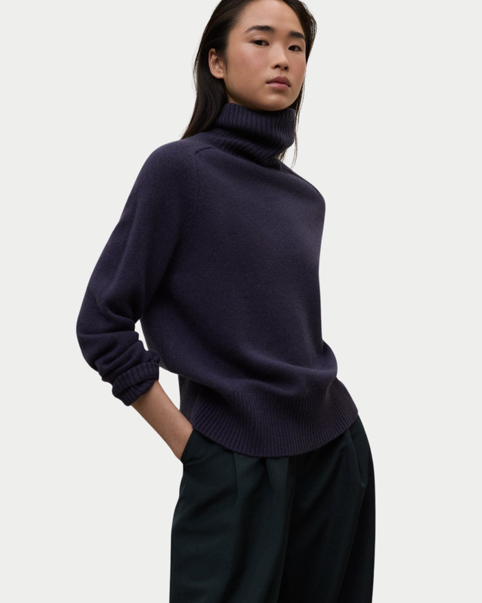 Maglia Caqui in lana riciclata