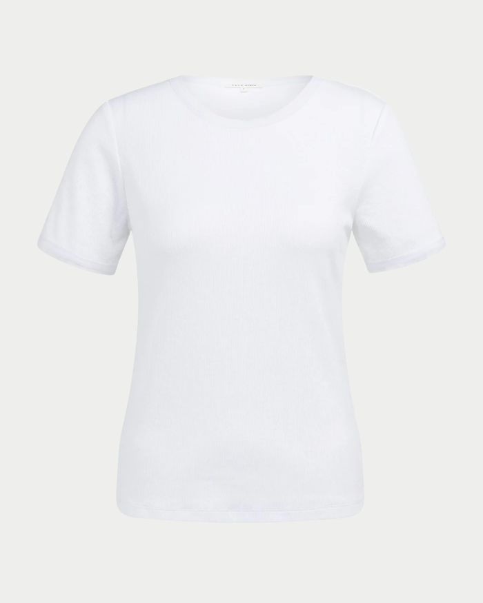 T-shirt con bordo in rete