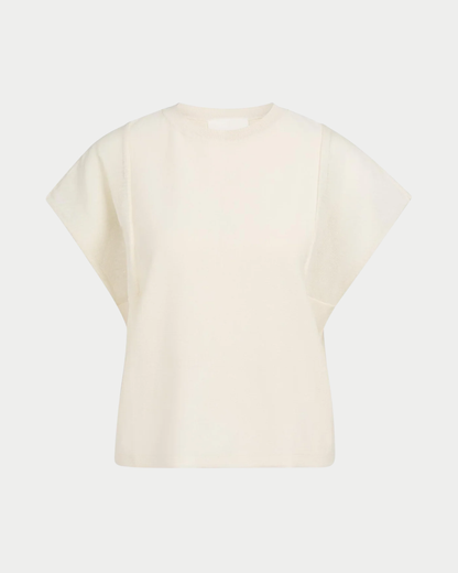 T-Shirt mit transparenten Kurzärmeln