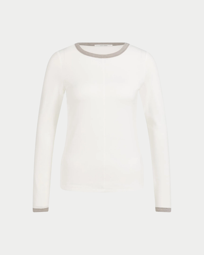 T-shirt a manica lunga con scollo rotondo