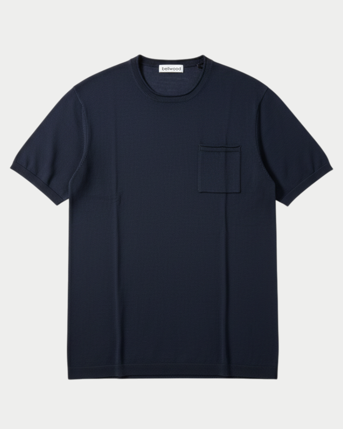 T-shirt in cotone con taschino