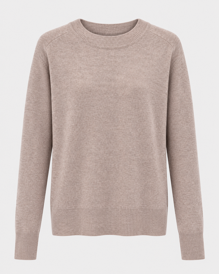 Maglia paricollo in misto cashmere