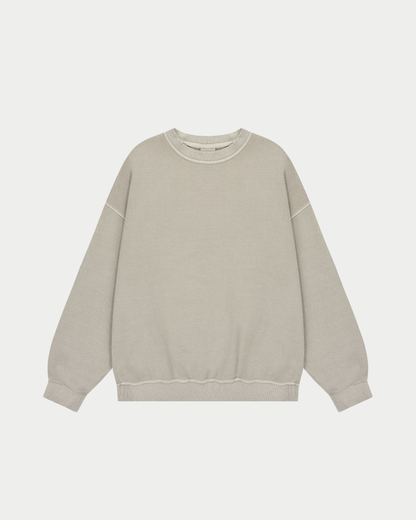 Maglia in felpa leggera pigment