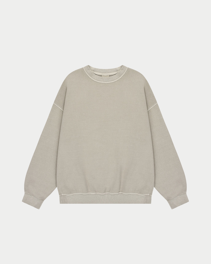 Maglia in felpa leggera pigment