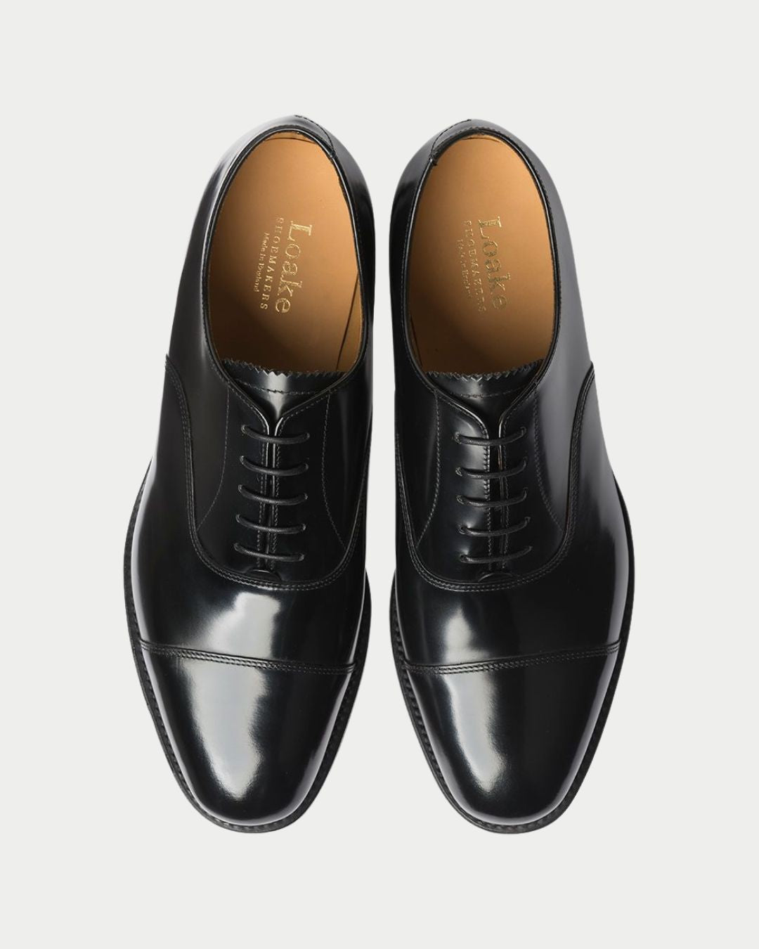 Oxford 747 in Pelle Nera Lucida