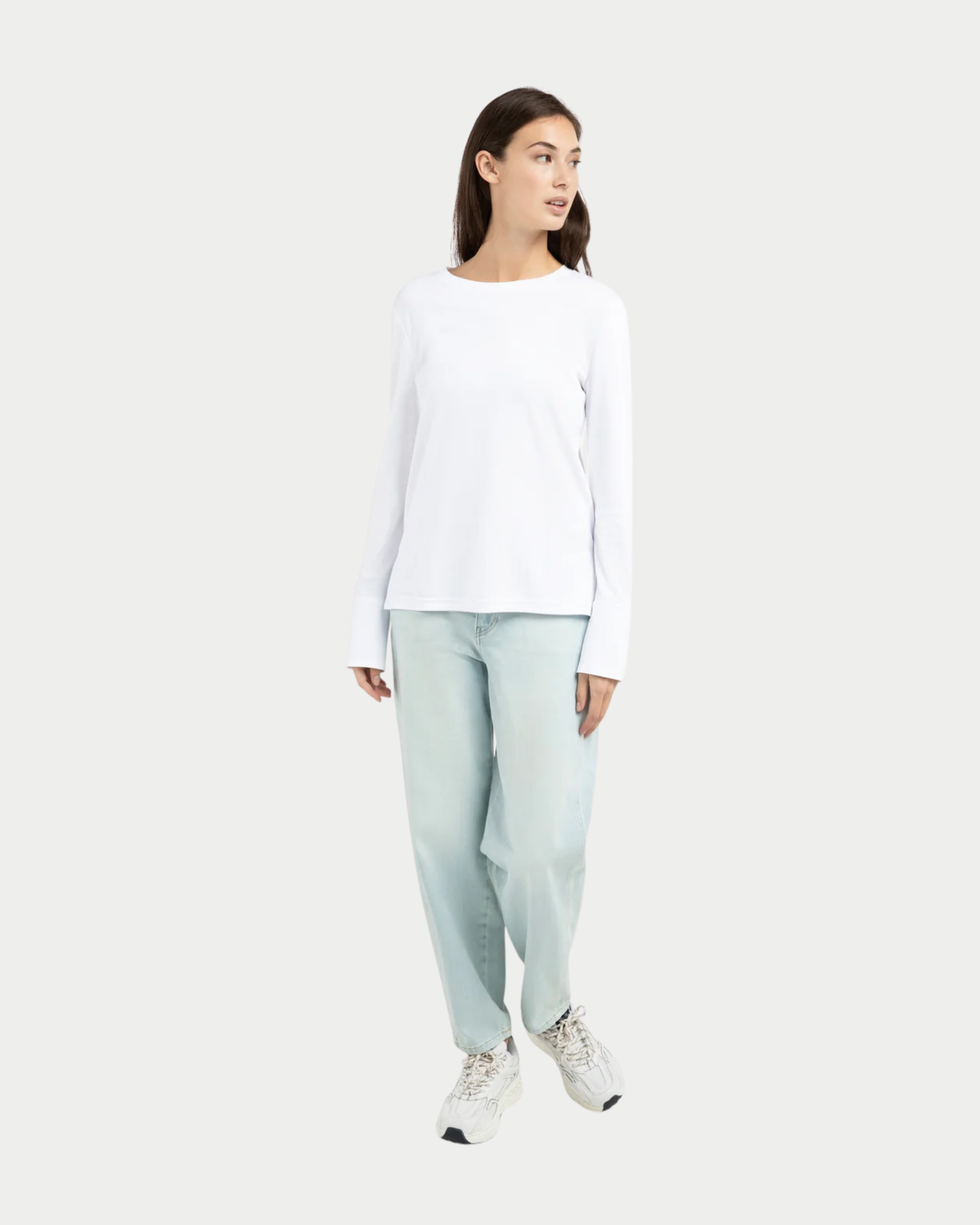 T-shirt longsleeve in Jersey