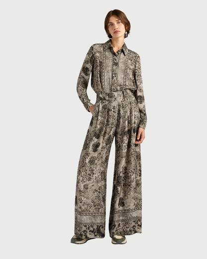 Aspen trousers in jacquard viscose