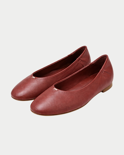Glove leather ballet flat