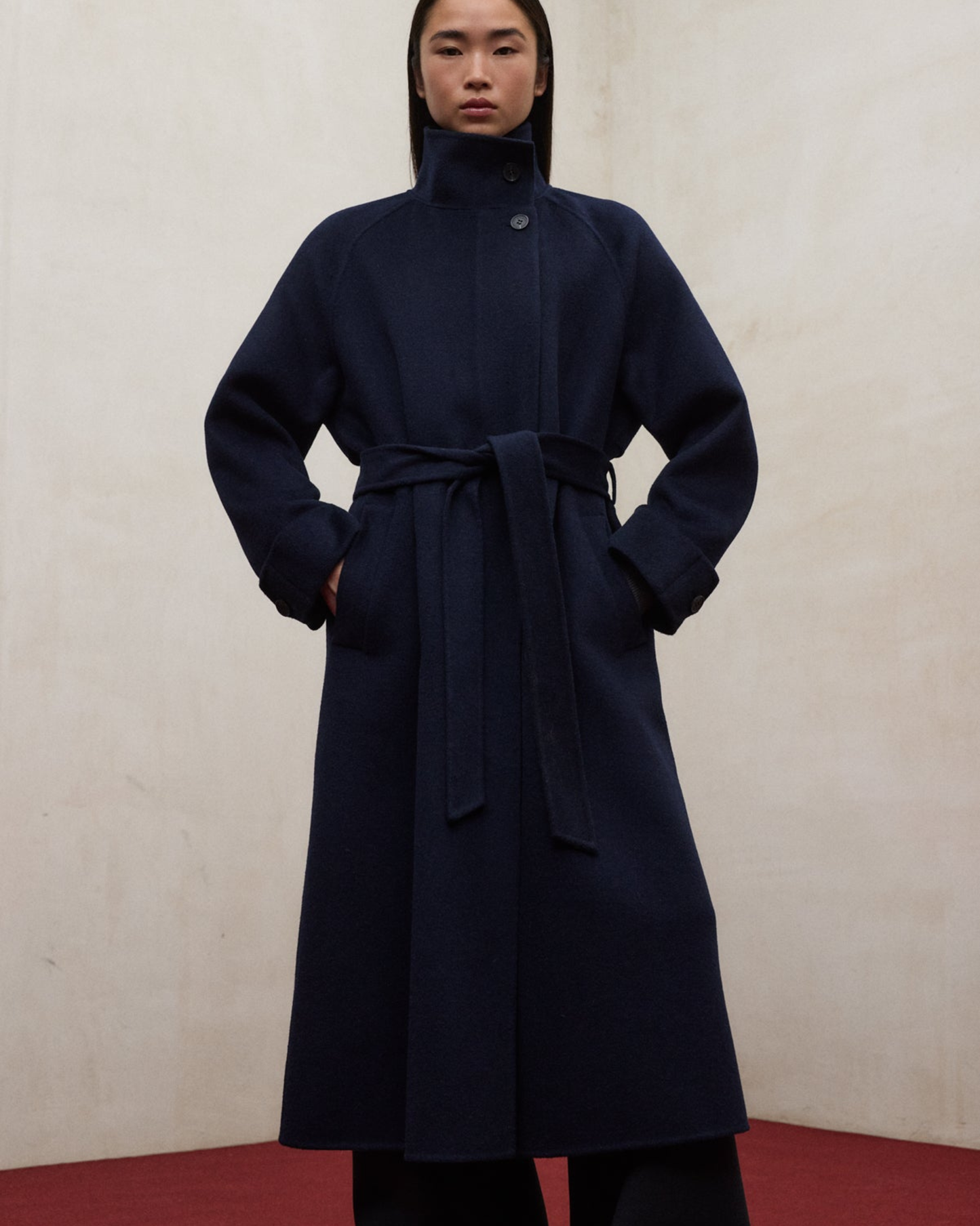 Lora coat in recycled wool