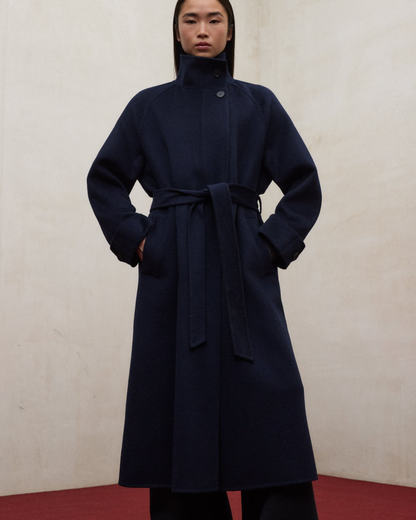 Lora coat in recycled wool