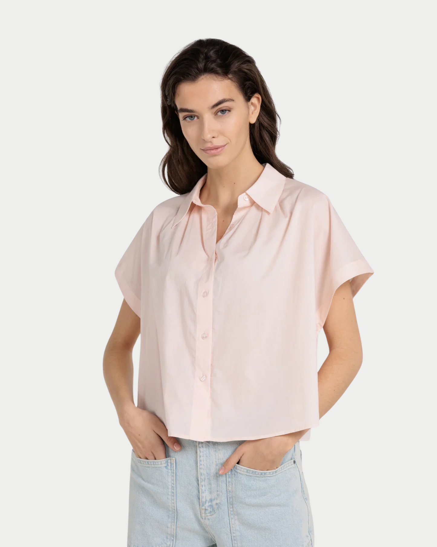 Camicia sleeveless con bottoni
