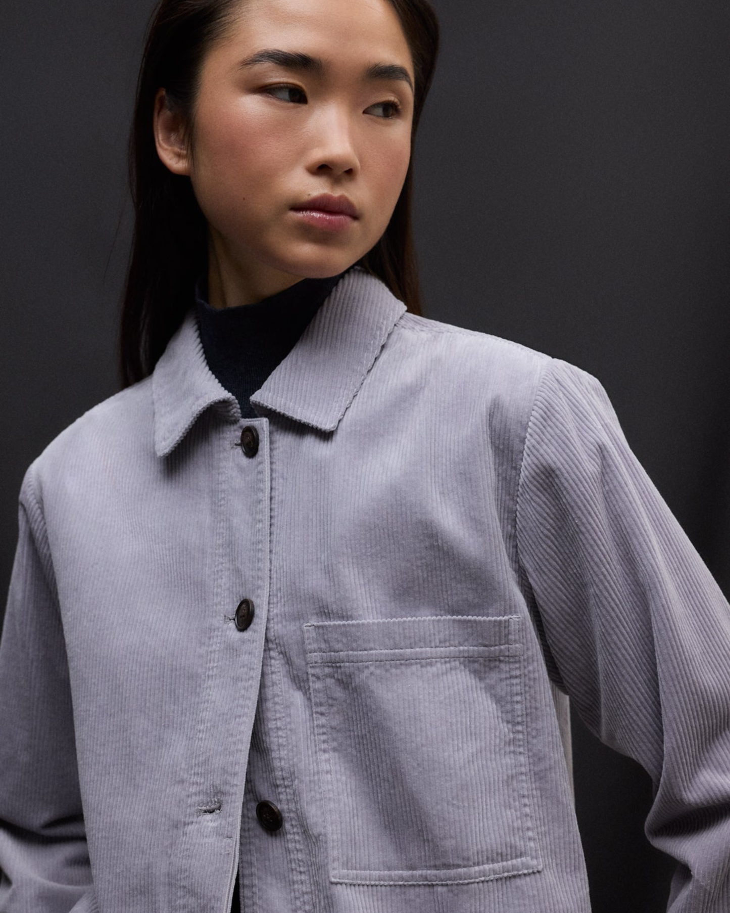 Camicia blazer in cotone biologico