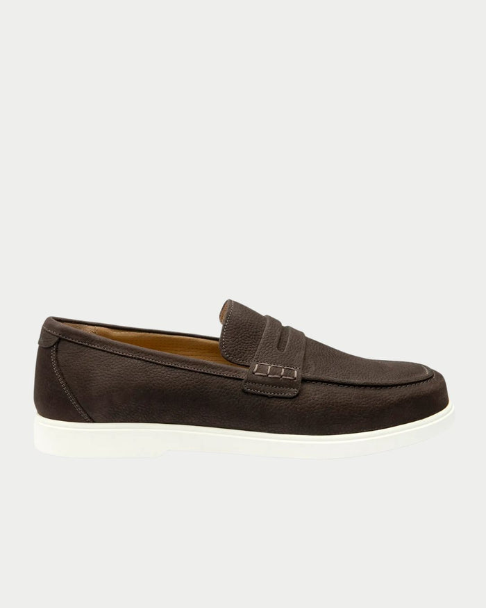 Mocassino Como in nubuck brown