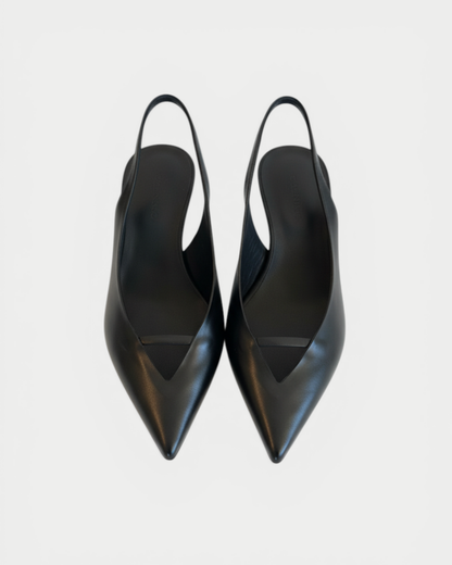 Décolleté slingback con tacco