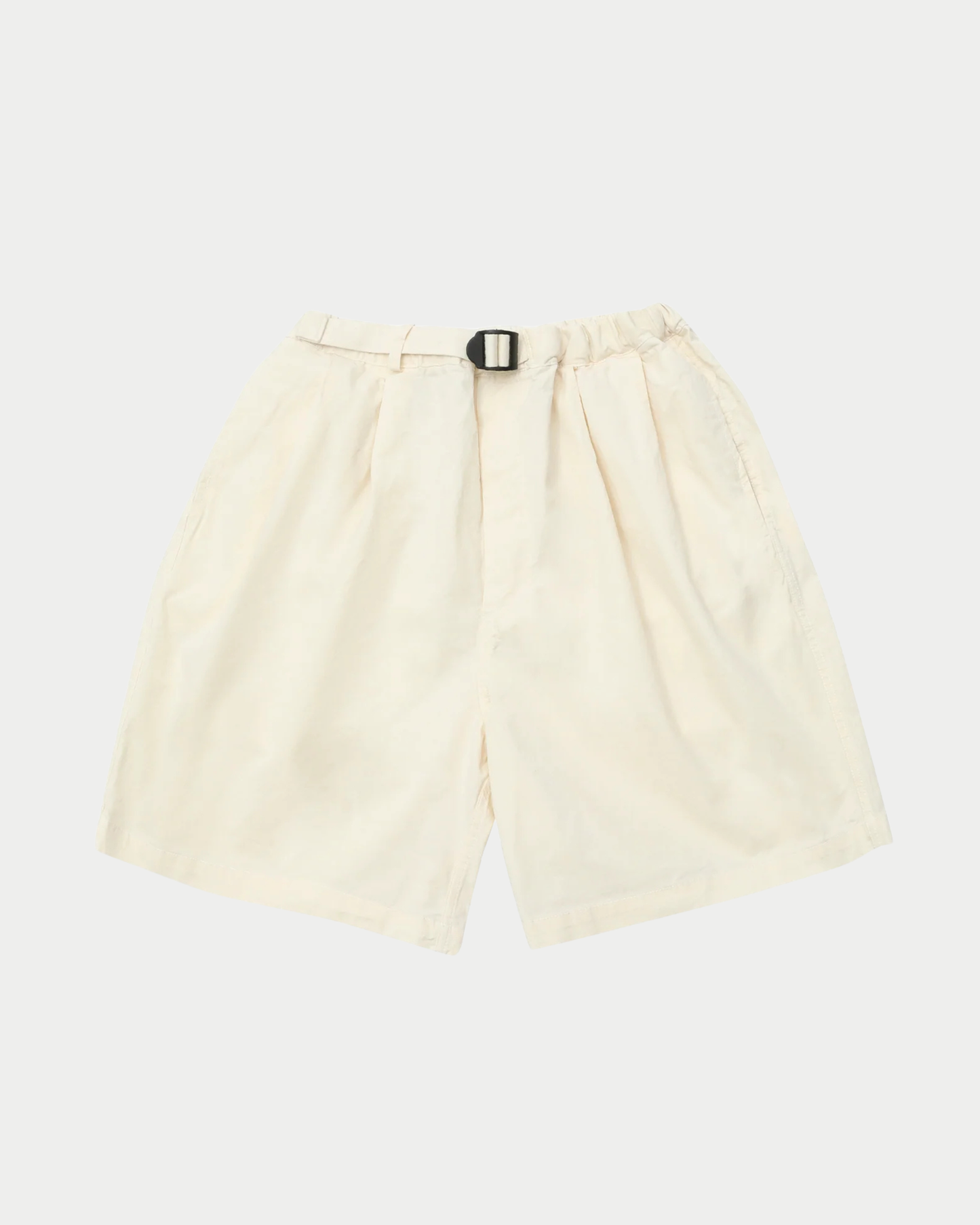 Pantaloni corti two tuck wide