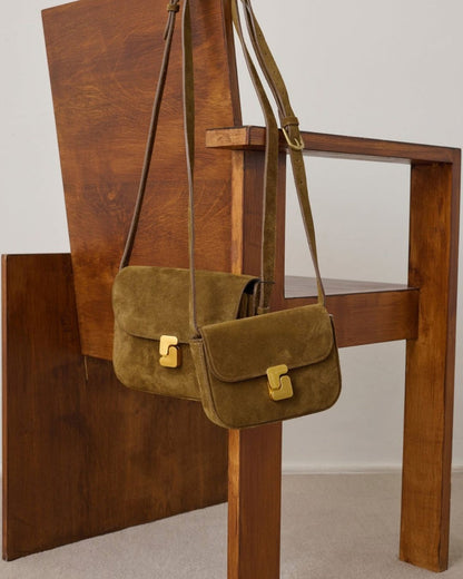 Borsa Bellissima Mini in crosta di pelle