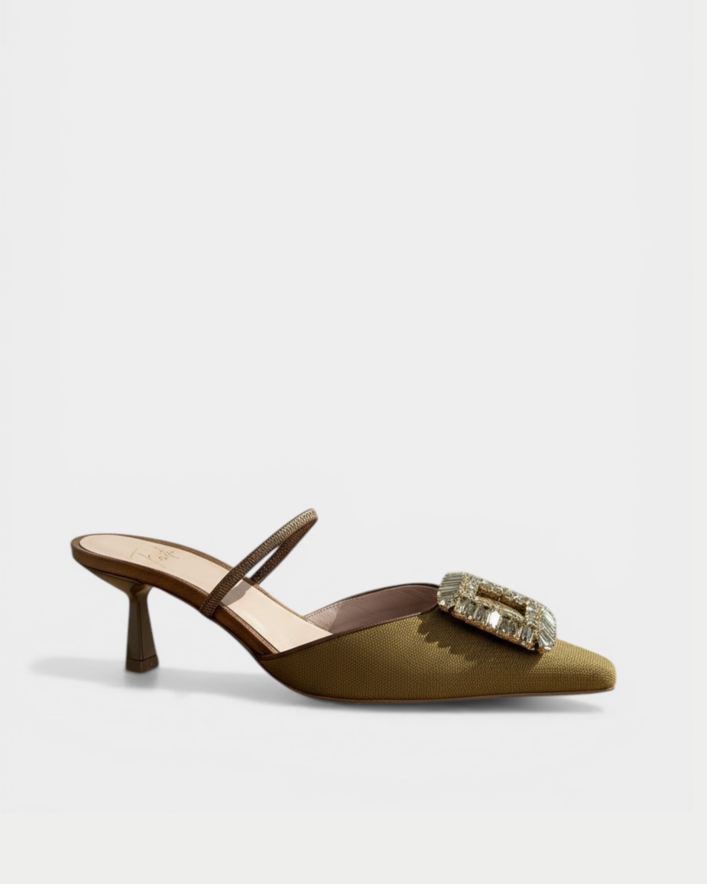 Slingback con fibbia gioiello