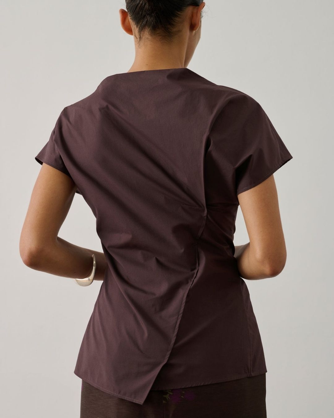 Fedora blouse in organic cotton poplin