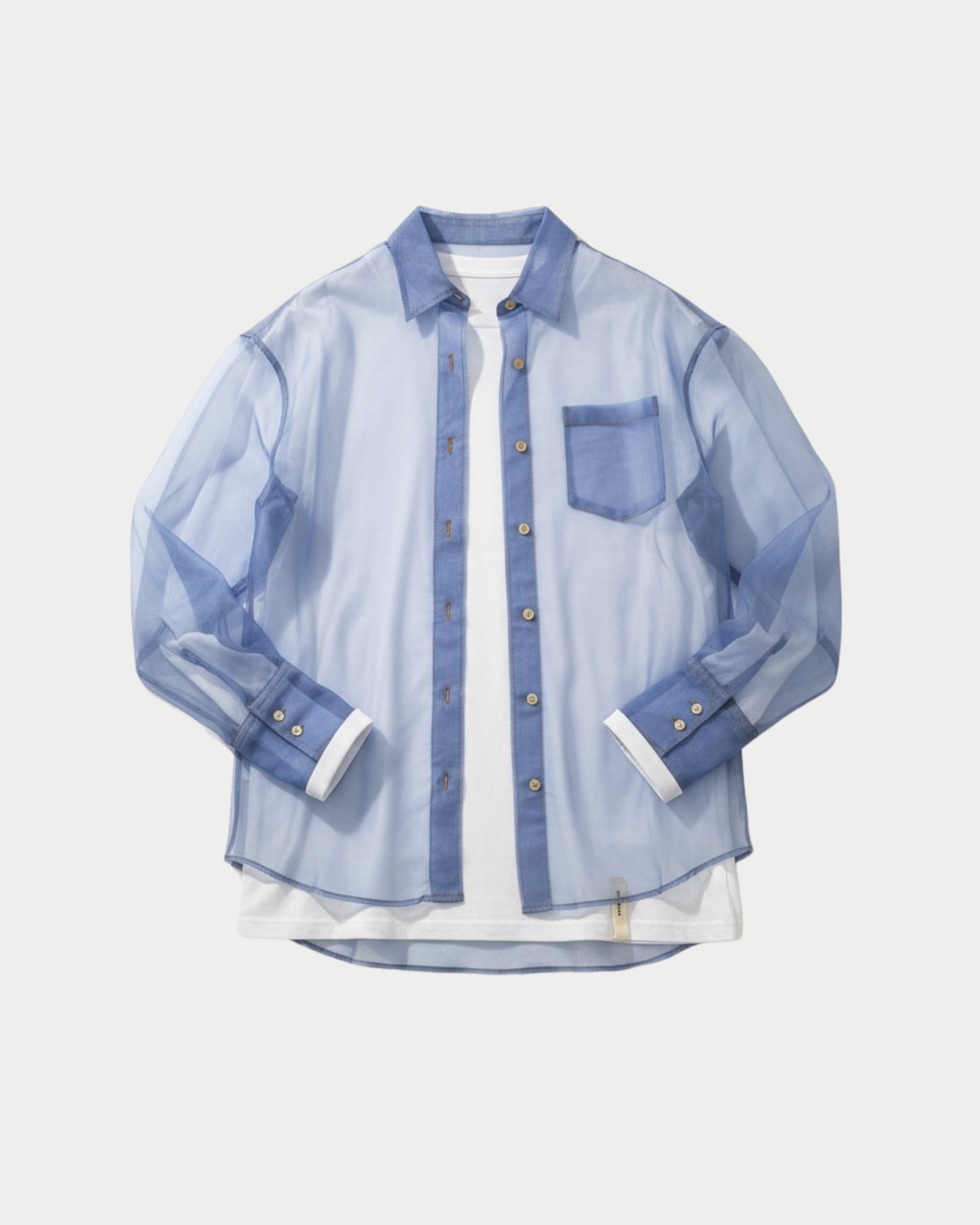 Dani semi-sheer blouse shirt