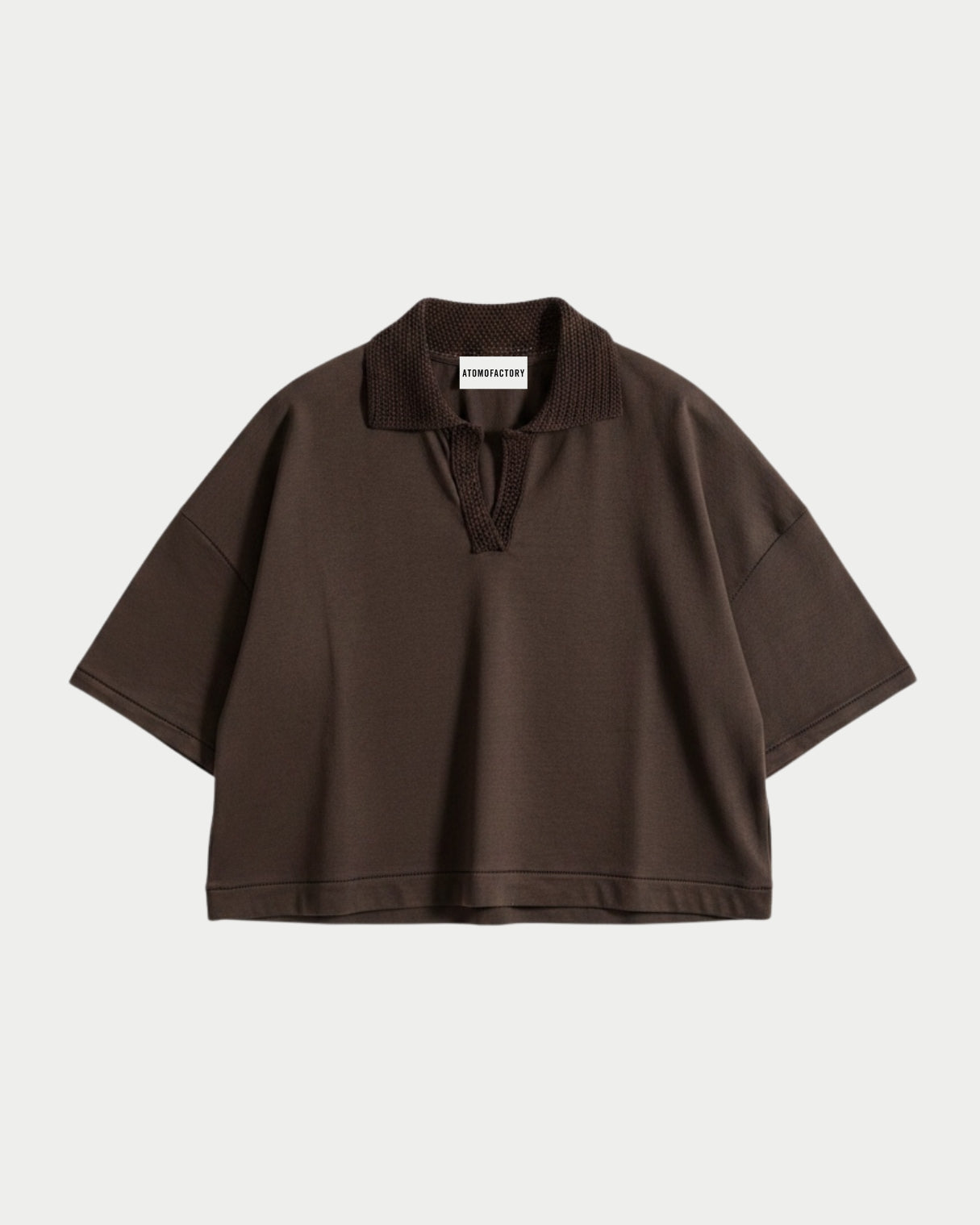 T-Shirt Polo in Jersey Crochet