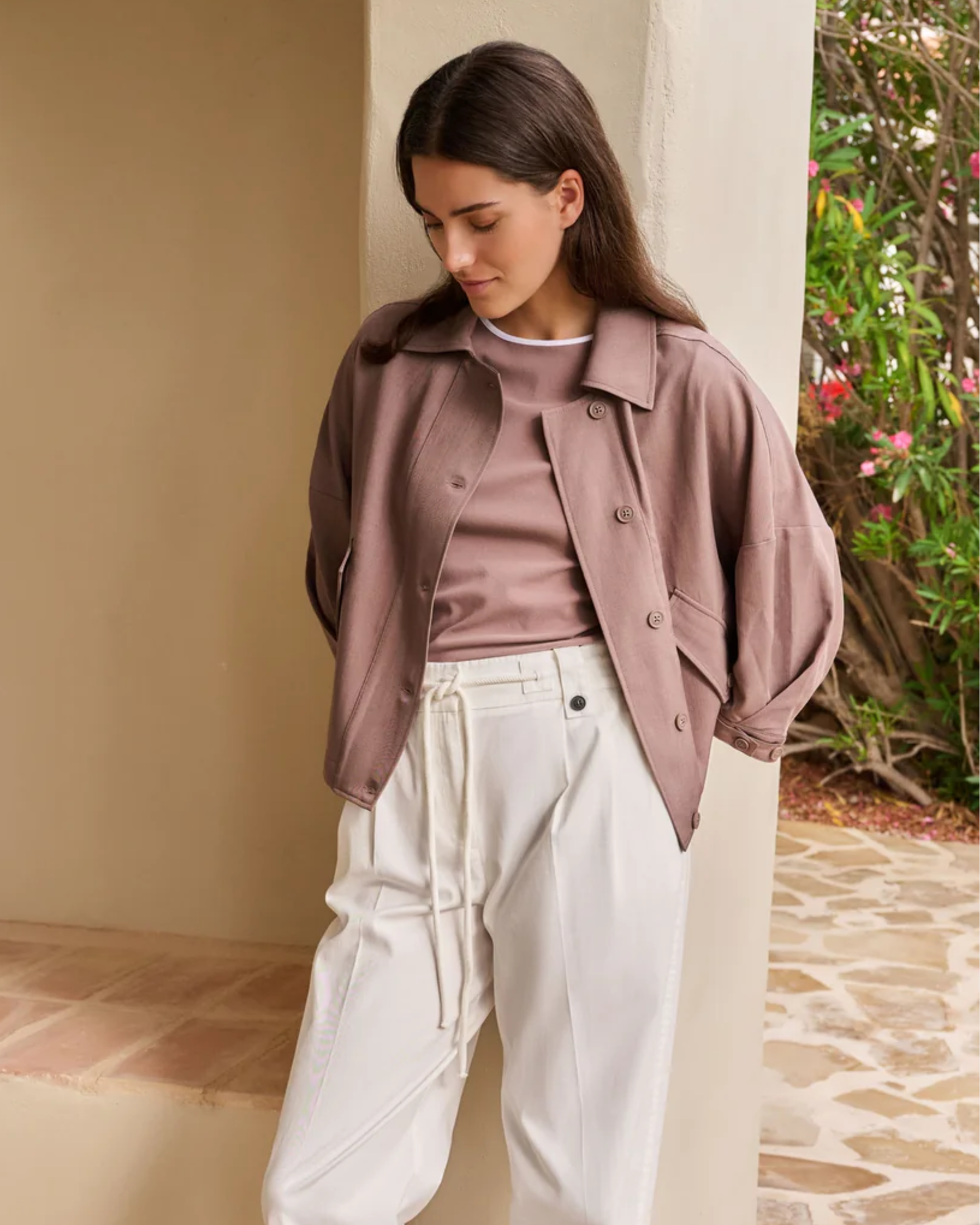 Giacca blazer con cintura regolabile