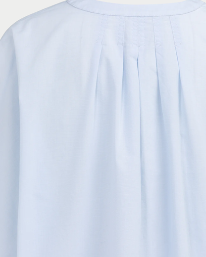 Camicia con maniche ampie e dettagli plissé