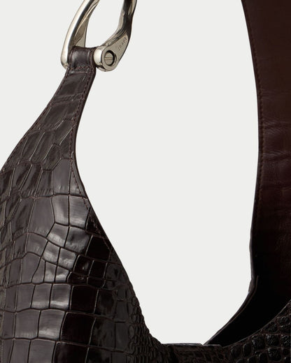 Borsa Cosima Mini in pelle effetto coccodrillo