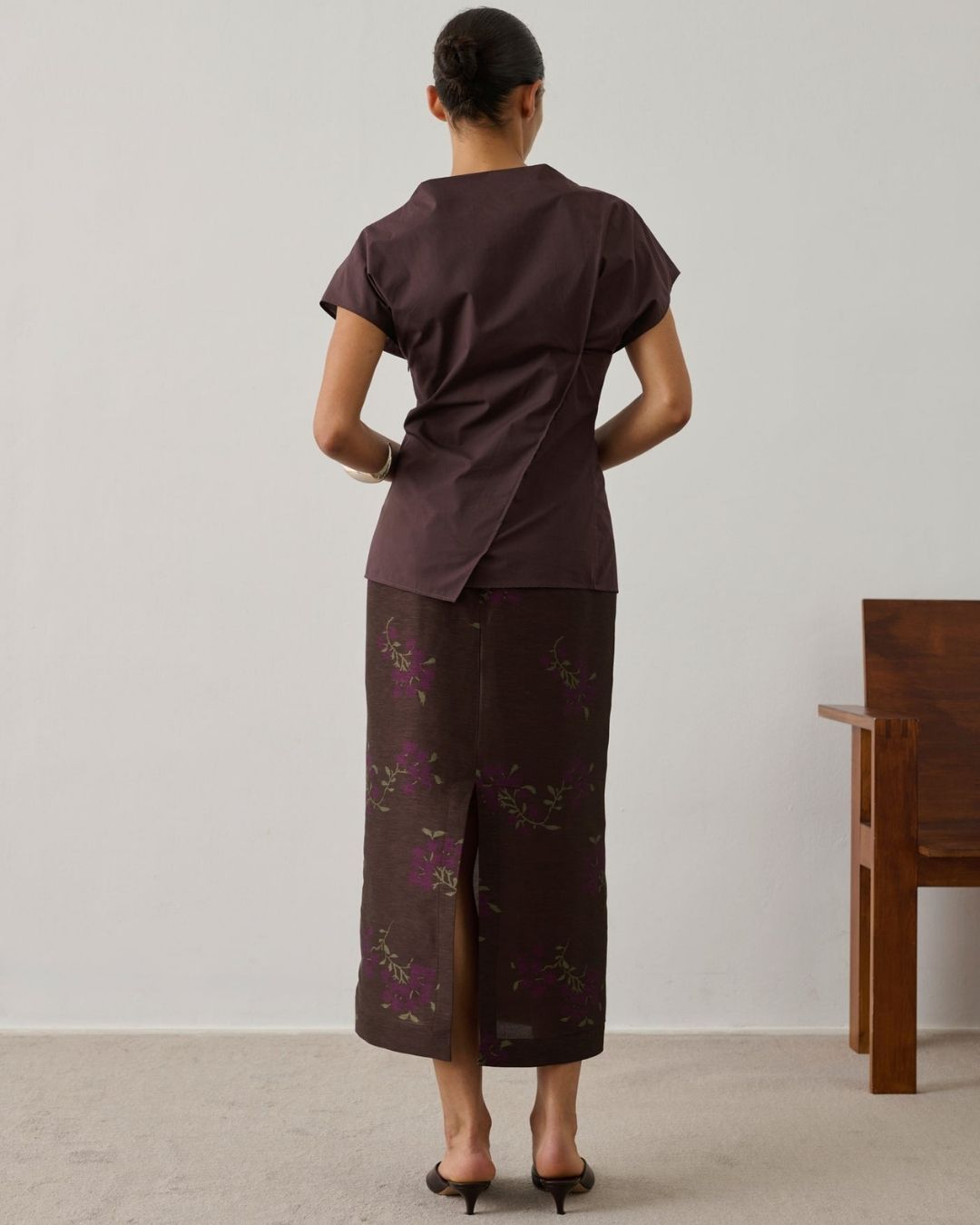 Fedora blouse in organic cotton poplin