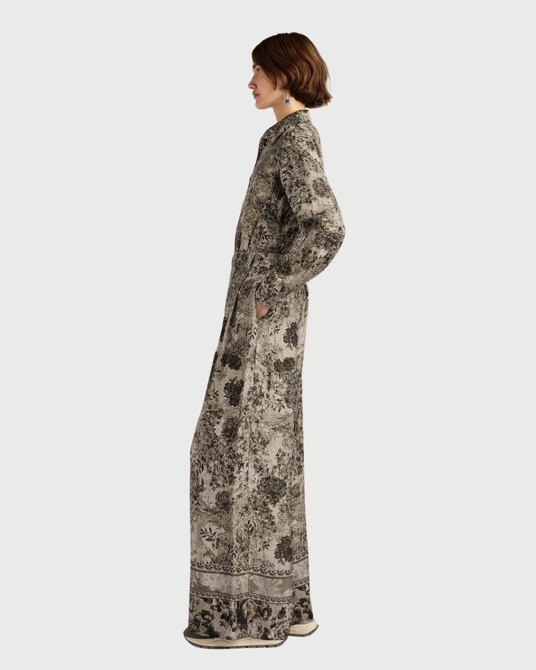Aspen trousers in jacquard viscose