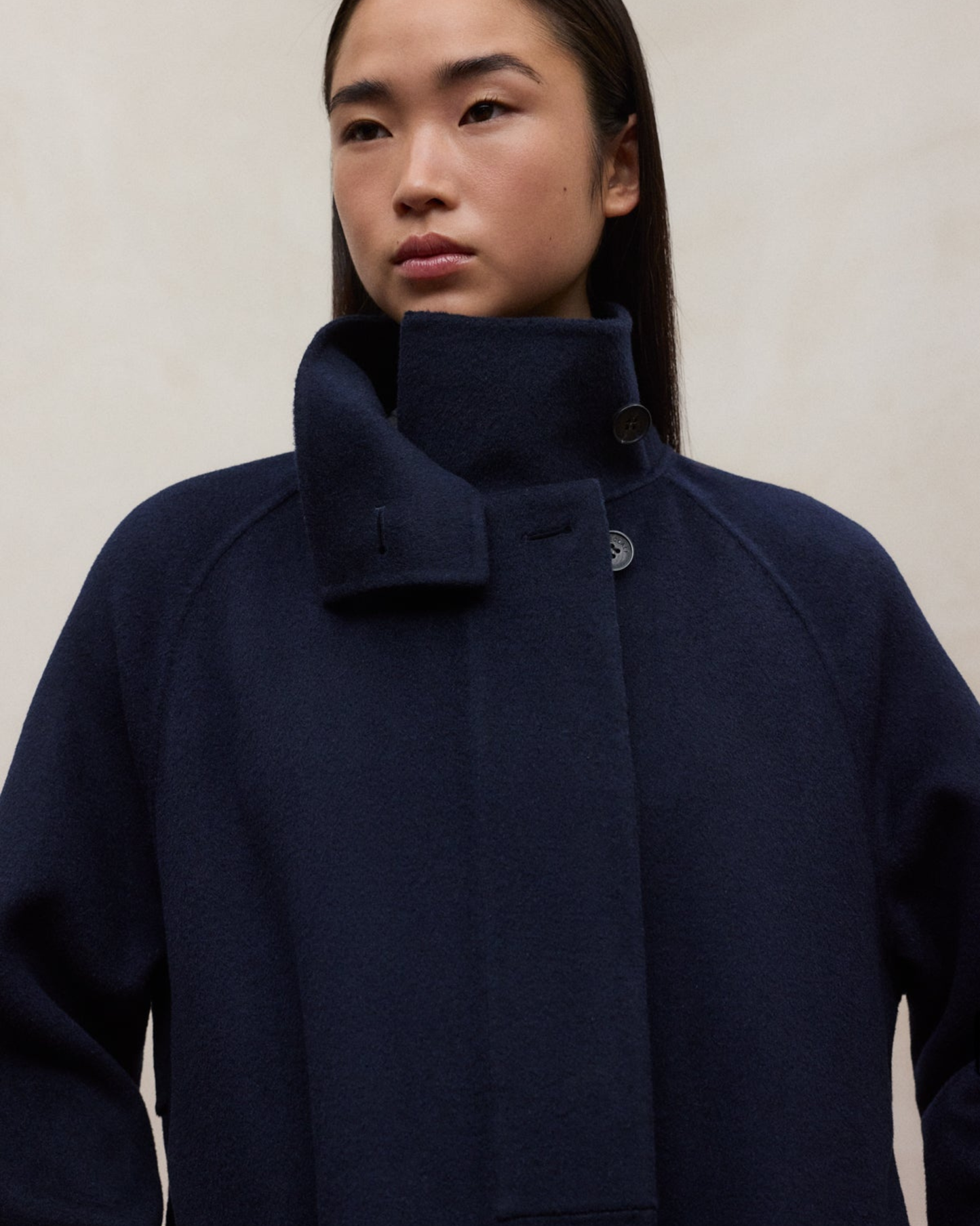 Lora coat in recycled wool