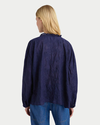 Rios embroidered voile shirt
