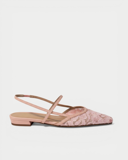 Spitze Slingback-Ballerinas
