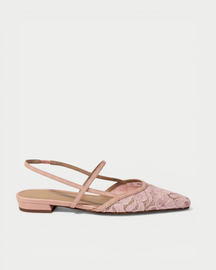 Slingback flat a punta