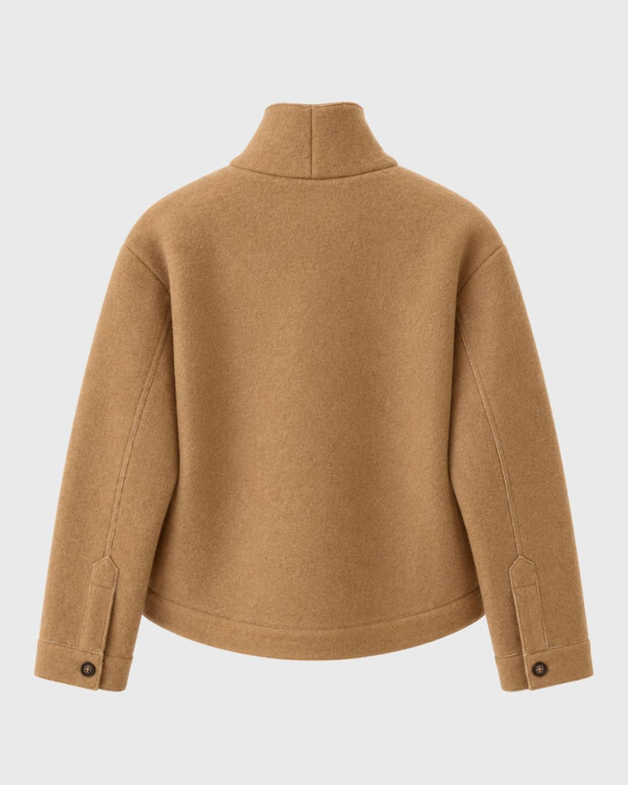 Wollmischgewebe-Steppjacke