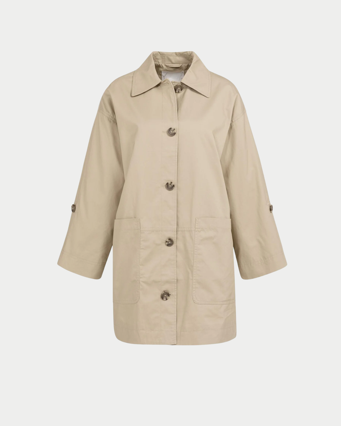 Giacca trench in cotone