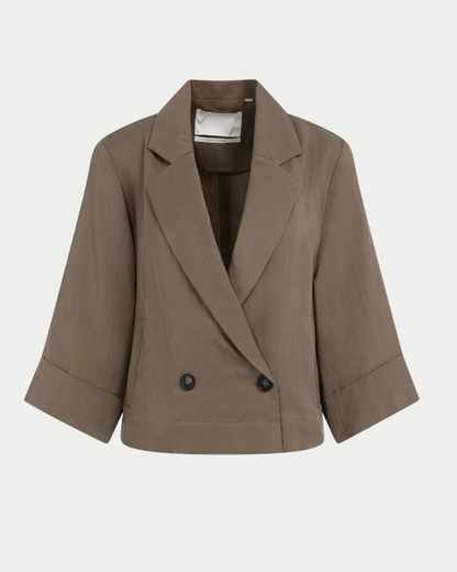 Blazer mit Kimonoärmeln und Knöpfen