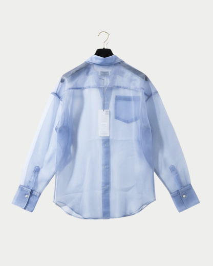 Dani semi-sheer blouse shirt