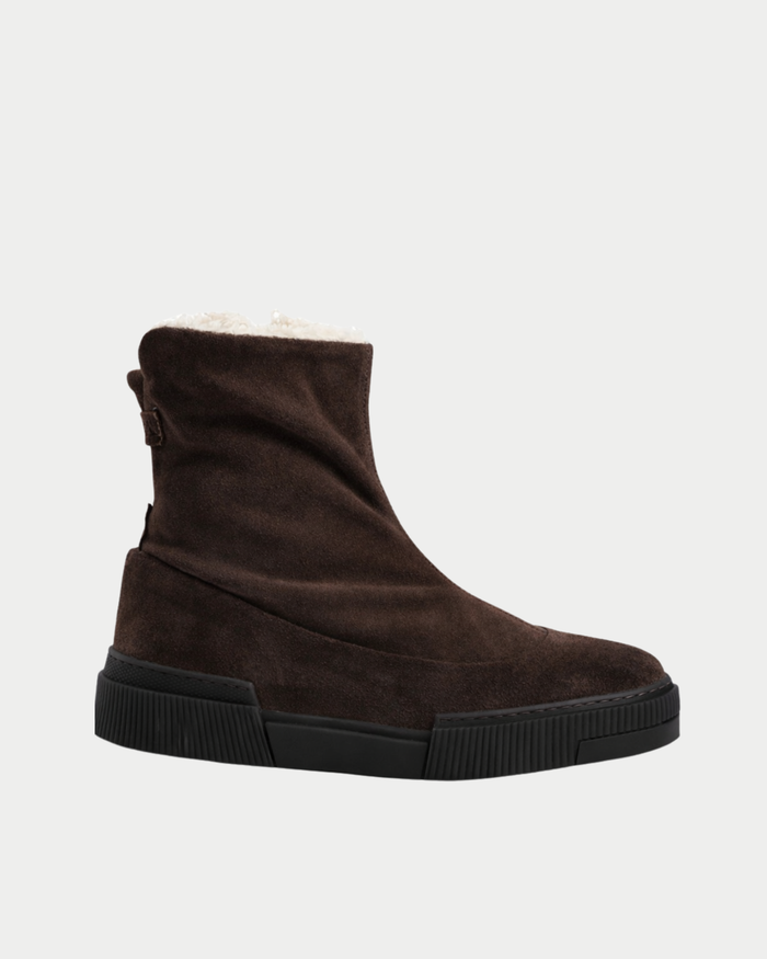 Stivaletto in suede con interno caldo