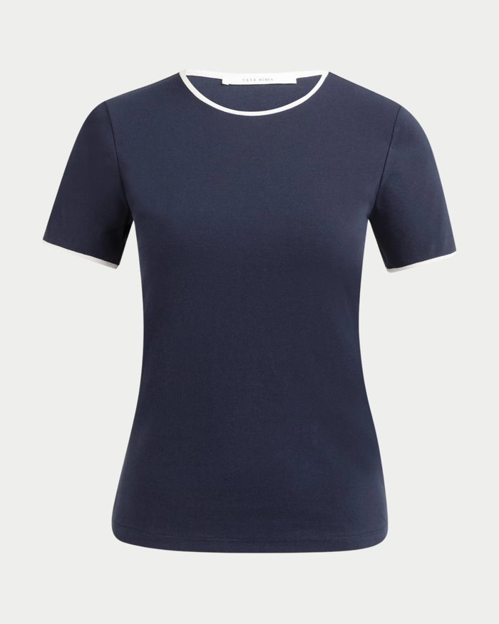 T-shirt con collo rotondo